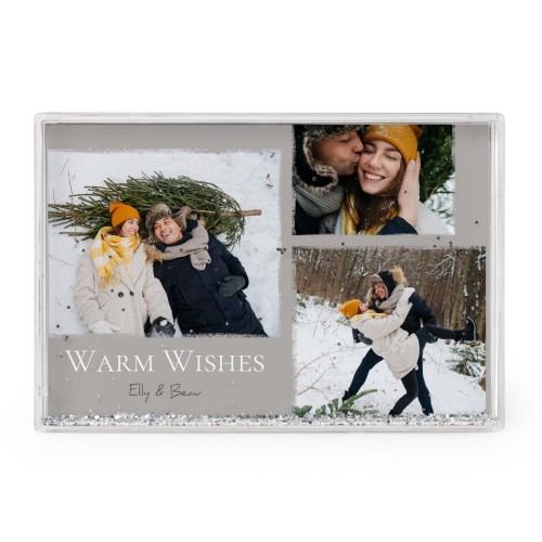 Fotoram med silverglitter