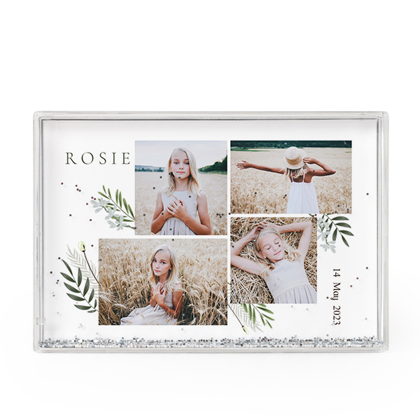Fotoblok met zilveren glitters Fotoblok met zilveren glitters