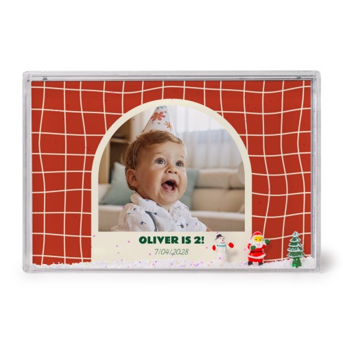 Acryl fotoblok met sneeuw