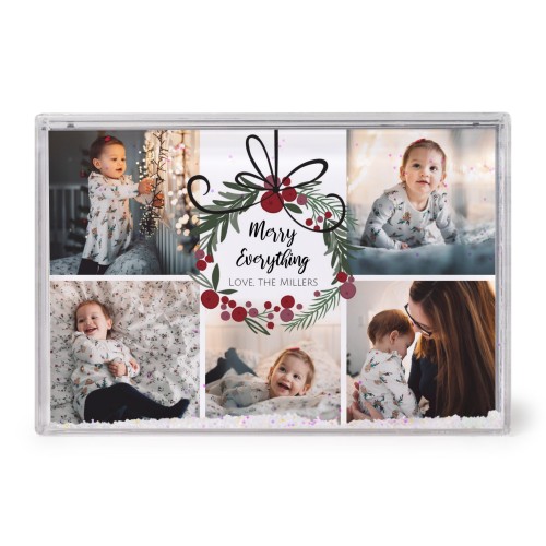 Schüttelrahmen mit Schnee