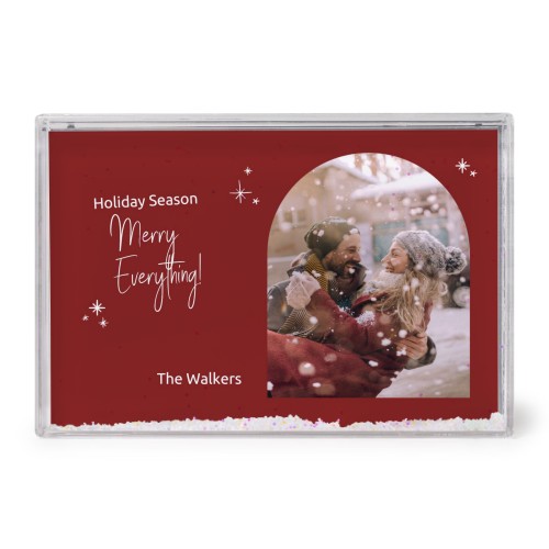 Photo frame with snow Photo frame with snow