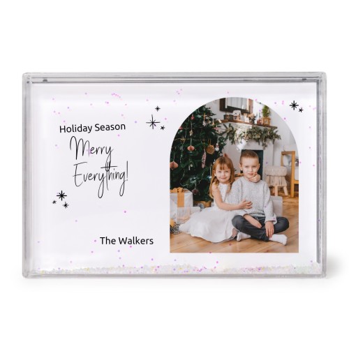 Schüttelrahmen mit Schnee Schüttelrahmen mit Schnee