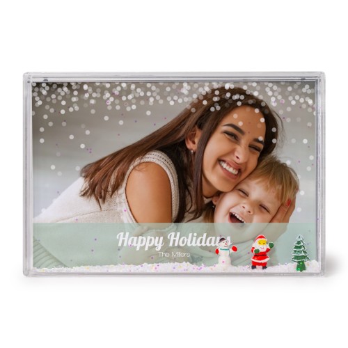 Photo frame with snow Photo frame with snow