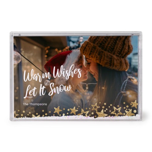 Schüttelrahmen mit Schnee