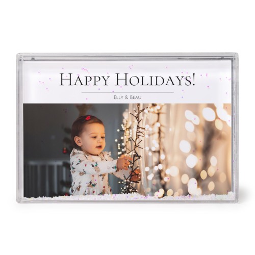 Schüttelrahmen mit Schnee Schüttelrahmen mit Schnee