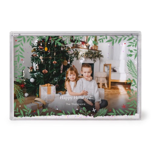 Photo frame with snow Photo frame with snow