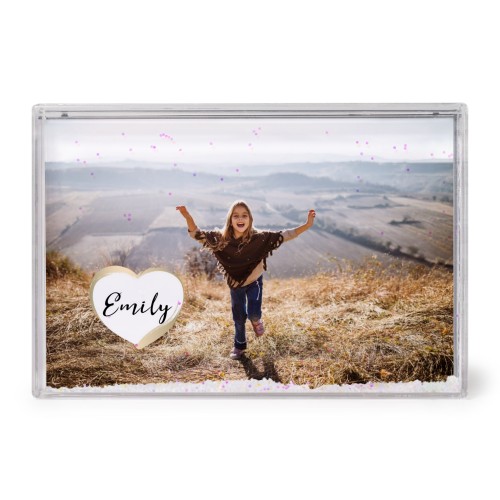 Acryl fotoblok met sneeuw Acryl fotoblok met sneeuw