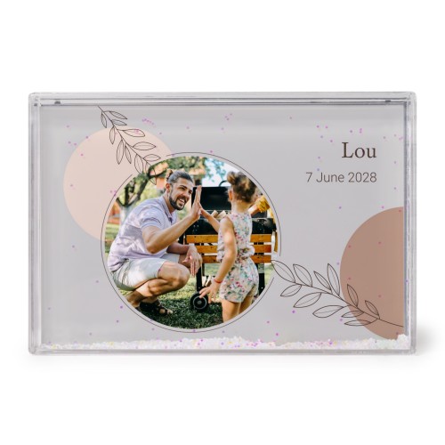 Photo frame with snow Photo frame with snow