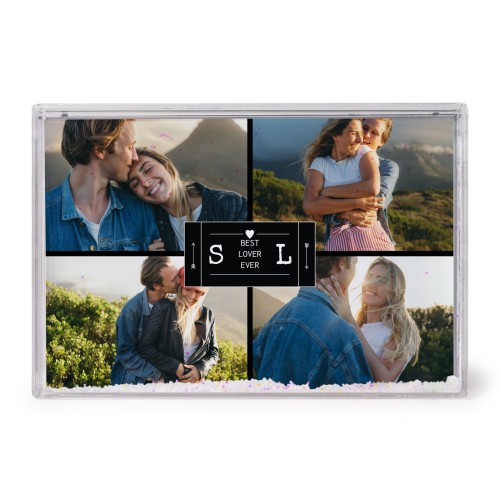 Photo frame with snow Photo frame with snow