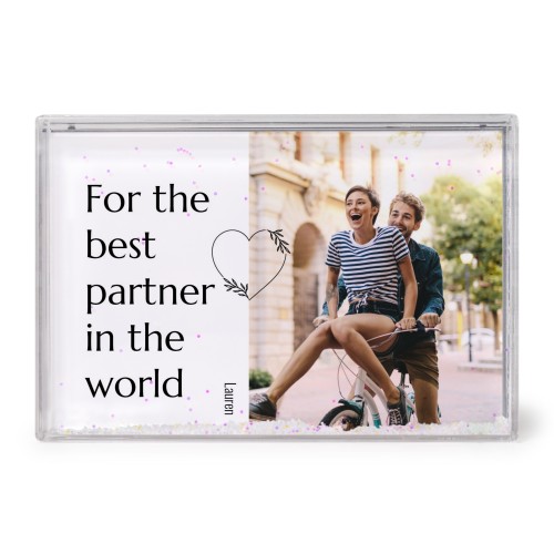 Photo frame with snow Photo frame with snow