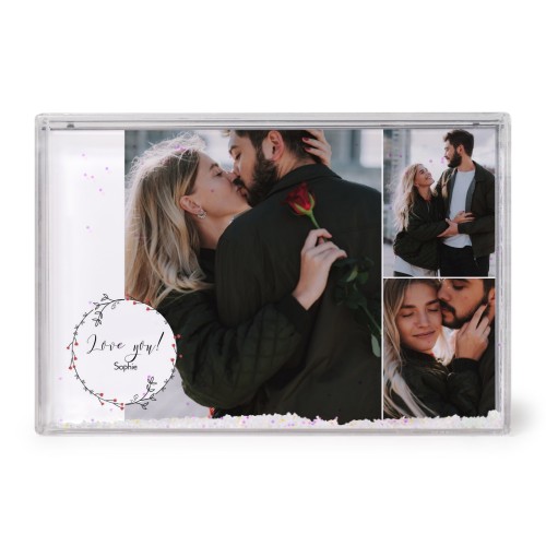 Photo frame with snow Photo frame with snow