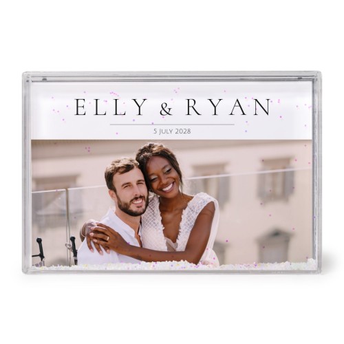 Schüttelrahmen mit Schnee