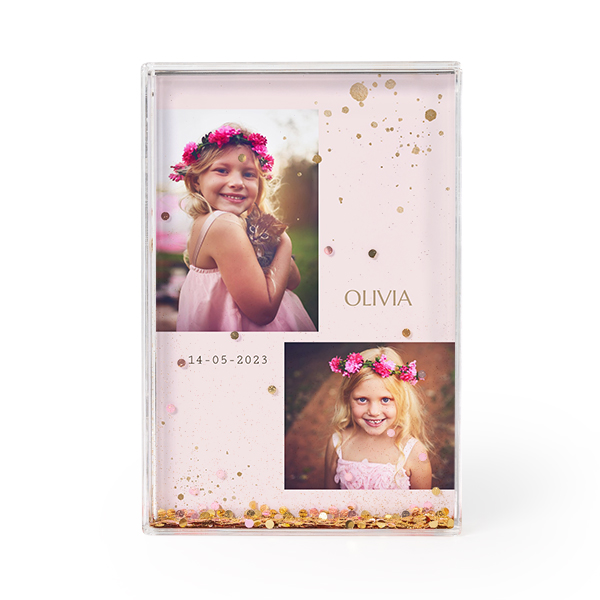 Akrylramme med glitter Akrylramme med glitter