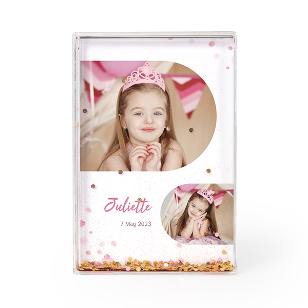 Akrylram med glitter Akrylram med glitter