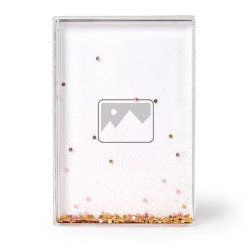 Acrylic frame filled with glitter Acrylic frame filled with glitter