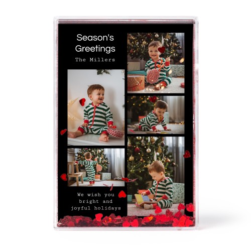 Photo frame with heart confetti Photo frame with heart confetti