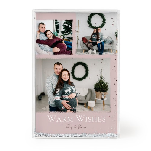 Photo frame with silver glitter Photo frame with silver glitter