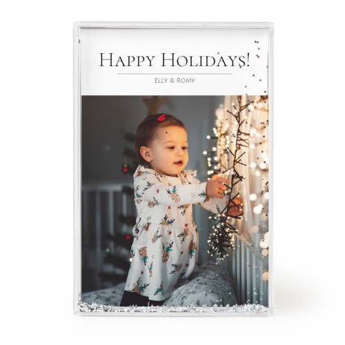 Photo frame with silver glitter Photo frame with silver glitter