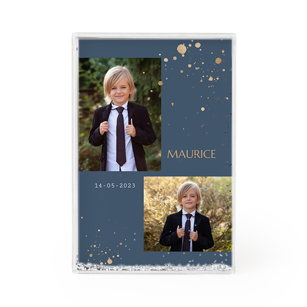 Fotoblok met zilveren glitters Fotoblok met zilveren glitters