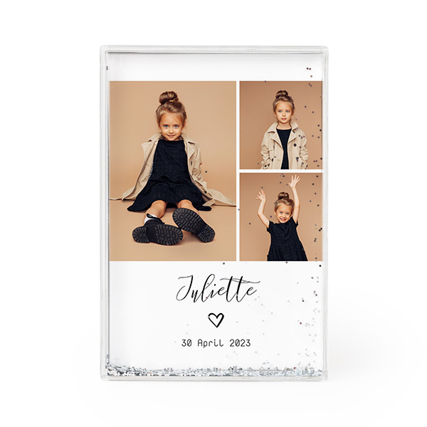 Fotoblok met zilveren glitters Fotoblok met zilveren glitters