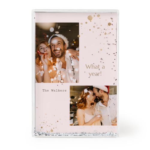 Fotoram med silverglitter
