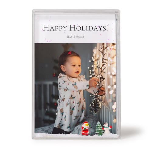 Photo frame with snow Photo frame with snow