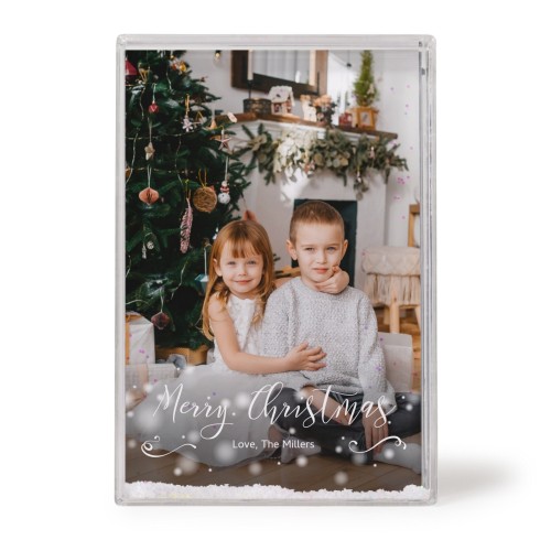 Schüttelrahmen mit Schnee Schüttelrahmen mit Schnee