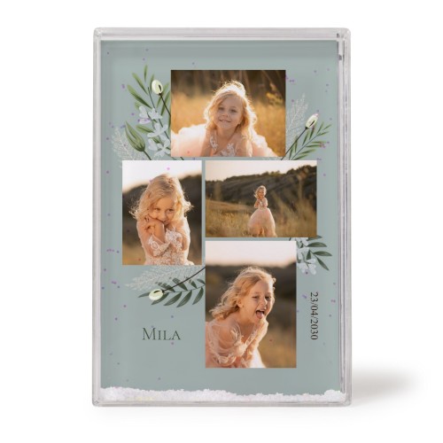 Acryl fotoblok met sneeuw Acryl fotoblok met sneeuw