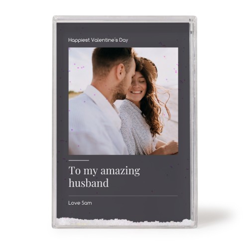 Photo frame with snow Photo frame with snow