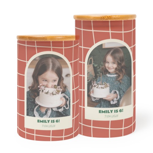 Großer Kerzenhalter aus Glas personalisiert - set of 2