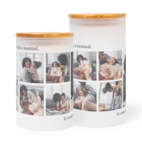 Photophore en verre grand - Lot de 2