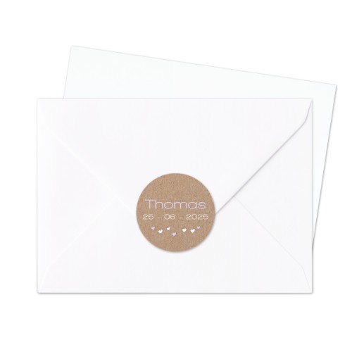 Autocollants pour enveloppes Rondes (lot de 24)