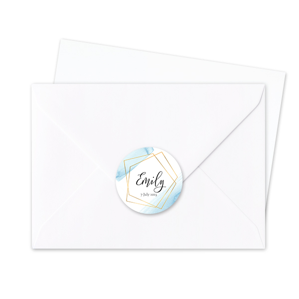Autocollants pour enveloppes Rondes (lot de 24)