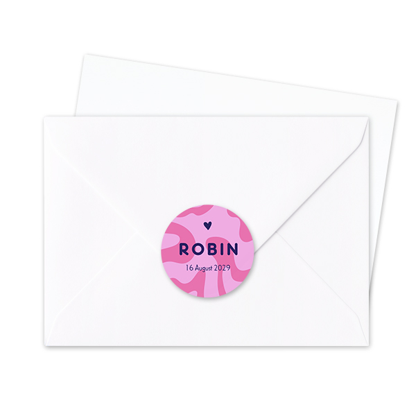 Envelop stickers Rond - Set van 24 Envelop stickers Rond - Set van 24