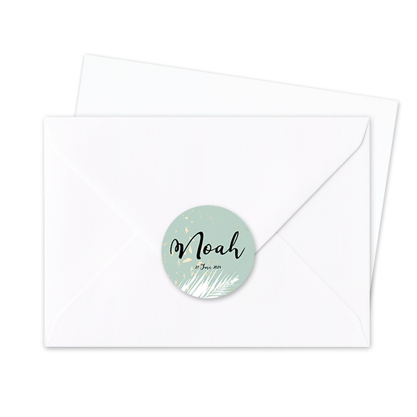 Envelop stickers Rond - Set van 24