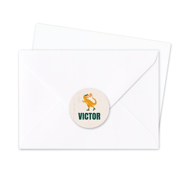 Envelop stickers Rond - Set van 24