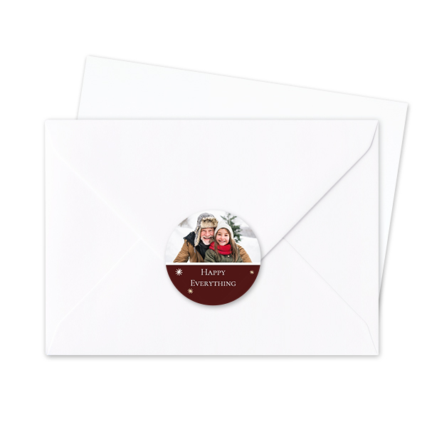 Envelop stickers Rond - Set van 24