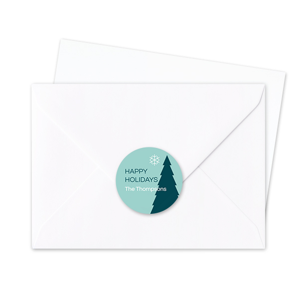 Envelop stickers Rond - Set van 24