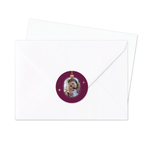 Briefumschlag Sticker Rund - 24 Stk.