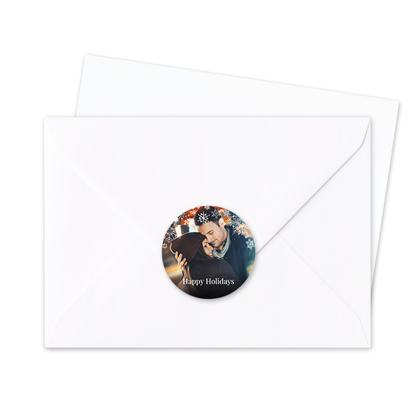 Envelop stickers Rond - Set van 24