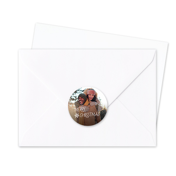 Envelop stickers Rond - Set van 24