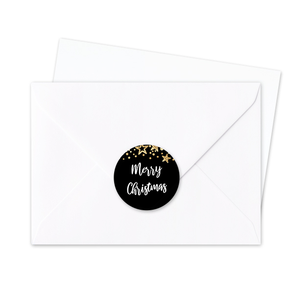 Envelop stickers Rond - Set van 24