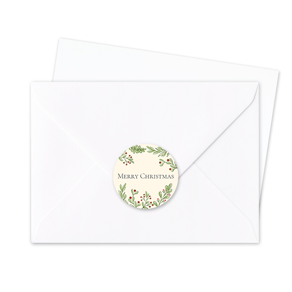 Envelop stickers Rond - Set van 24