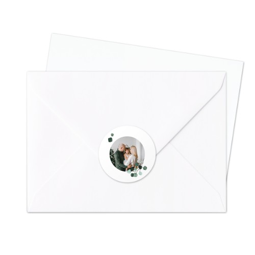 Briefumschlag Sticker Rund - 24 Stk.
