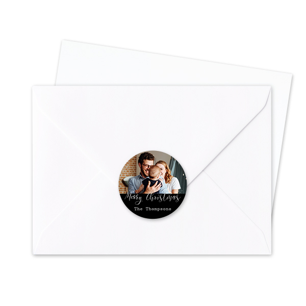 Envelop stickers Rond - Set van 24