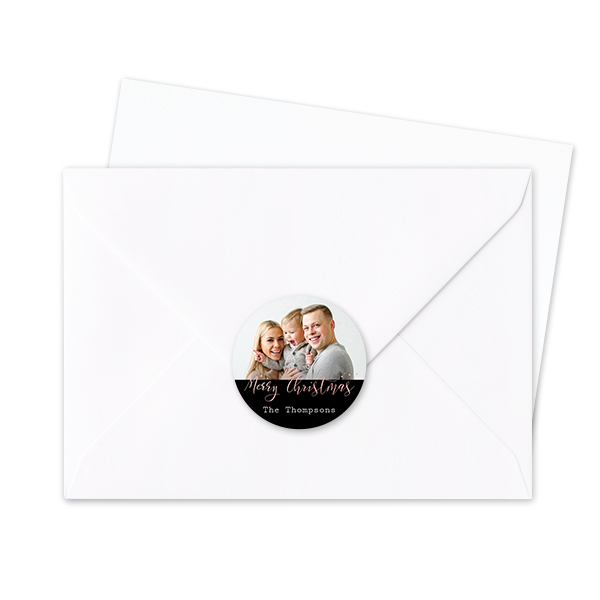 Envelop stickers Rond - Set van 24