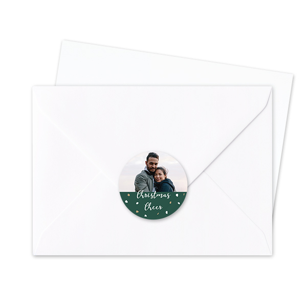 Envelop stickers Rond - Set van 24