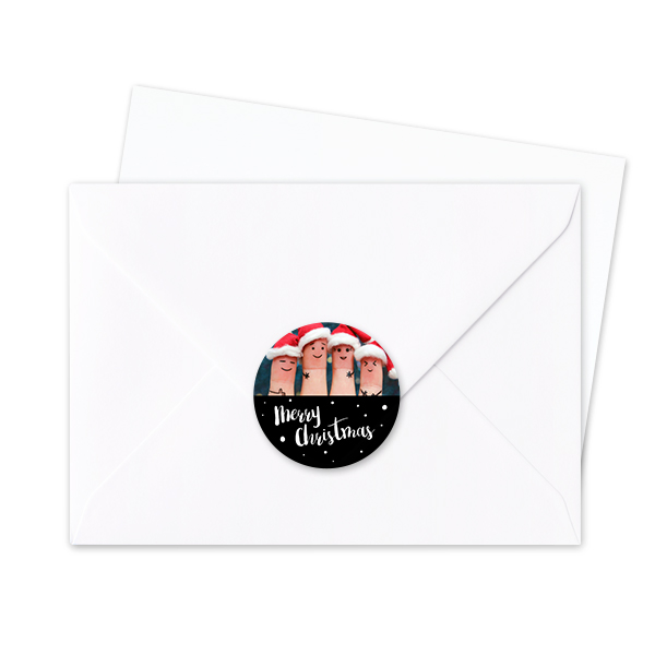 Autocollants pour enveloppes Rondes (lot de 24)