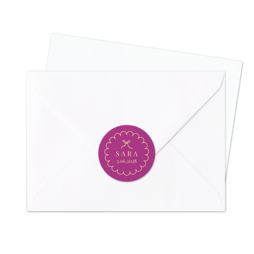 Classy Scallop Bow - Text Only