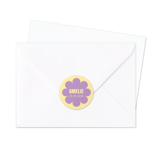Envelop stickers Rond - Set van 24